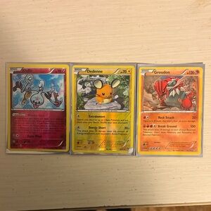 Pokémon Card Lot – Groudon, Dedenne & Klefki | Holo / Rare Bundle
